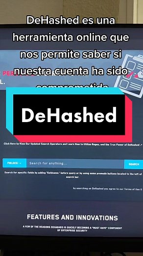 DeHashed: Cómo saber si tu cuenta ha sido comprometida / DeHashed: How to know if your account has been compromised ⚠️Educational purpose only⚠️ / ⚠️Contenido con fines académicos ⚠️ #fyp #parati #tiktok #cybersecurity #ciberseguridad #hacking #hack #hacktip #email #dehashed