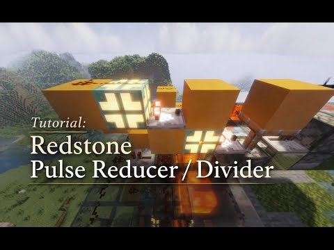 Redstone pulse reducer/divider - Minecraft Tutorial