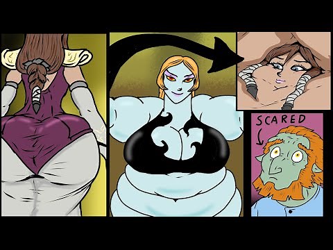 Midna and Zelda Get Fat (Weight Gain Animation)