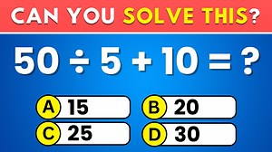 Can You Solve All 30 Math Questions Without a Calculator? 🔢 #MathQuiz #BrainTeaser #SmartTest | Wisdom Time