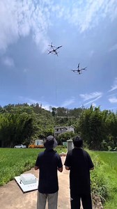 128 reactions · 18 shares | Two drones were used for lifting, solving the problem of transporting 300 kilograms. | MnogKok Luffy | Facebook