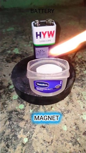what happened if we put Vaseline between the Battery 🔋 and magnet 🧲