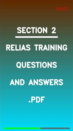 RELIAS TRAINING QUESTIONS AND ANSWERS PDF Latest