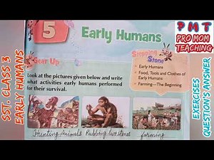 SSt Class 3 Early Humans/ Exercises Question's Answer@akshit1
