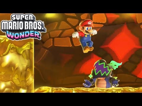 Super Mario Bros. Wonder - 100% Walkthrough - World 2 Fluff-Puff Peaks