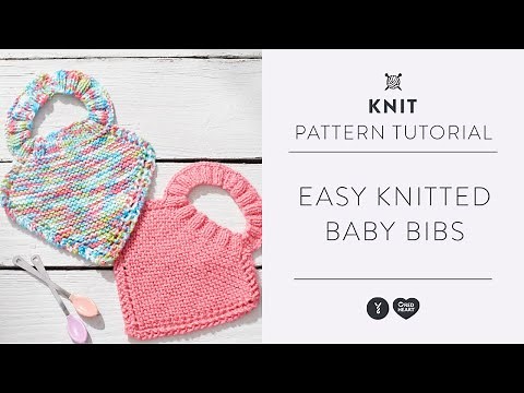 Adorable Knitted Baby Bibs Tutorial | Easy Knit Pattern