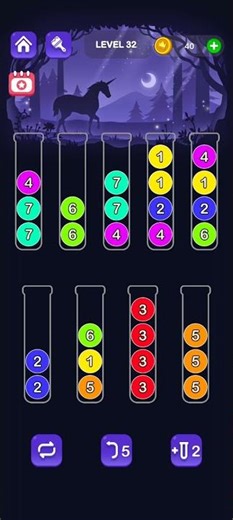 Ball sort puzzle game level 32 #ytshorts #games #gamelover #gaming #puzzlegame #gameplay