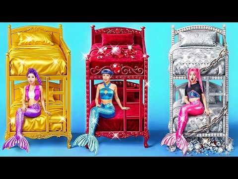 Mermaid Room Makeover: Golden,. Ruby and Diamond Huntrix Who Has The Best Room? Kpop Demon Hunters