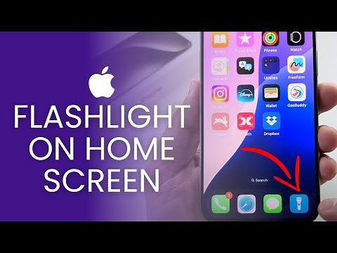 iOS 18: How To Add Flashlight To iPhone Home Screen!