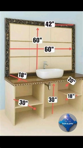 Perfect Wash Basin Table Top Size | Vanity Unit Measurements 🔥