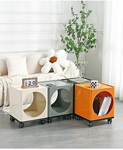 [Hot Item] Modern Storge Removable Living Room Hotel Office Coffee Balcony Plastic Side Table
