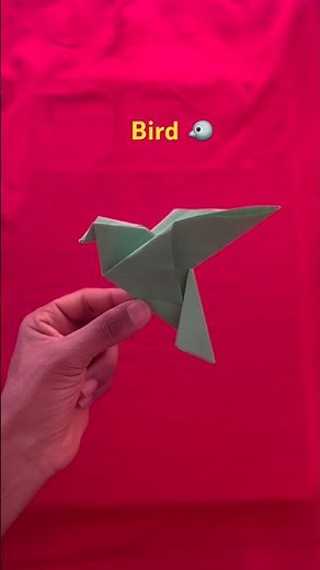 Making a Paper Bird Using One Sheet of Paper