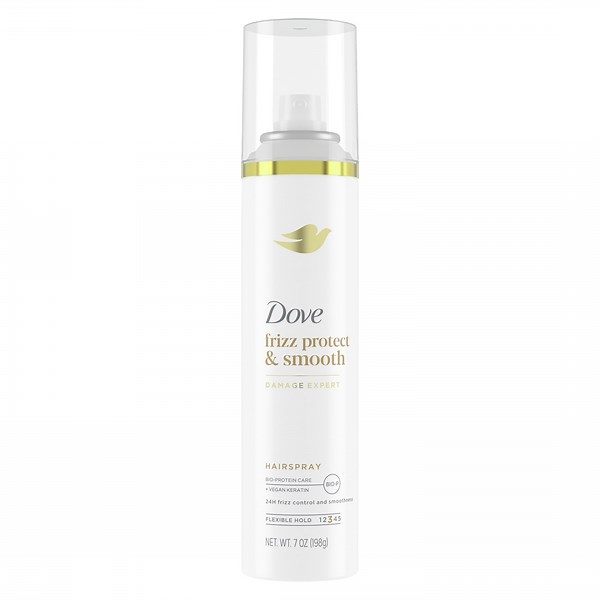 Dove Extra Hold Styling Hair Spray Smooth & Protect Against Frizz & Humidity 24H Frizz Control, 7 oz