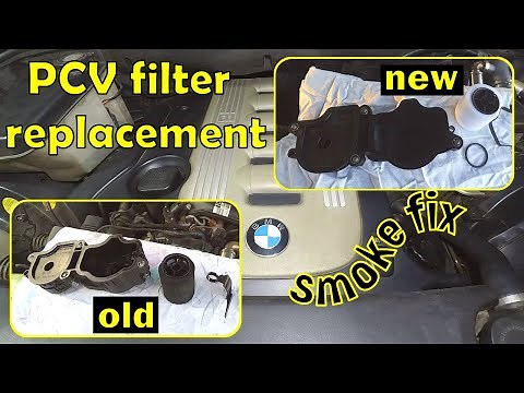 BMW X5 E53 3.0d PCV Filter Replacement. Burning Oil Fix