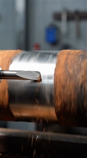 Derusting Metal Shaft With Precision – Pure ASMR #lathe #satisfying #tools