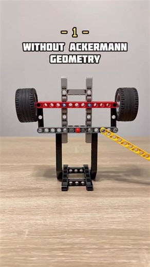 Ackermann Steering Geometry Visualization #legotechnic #steering #geometry #mechanical #lego | Bricks Master Builders