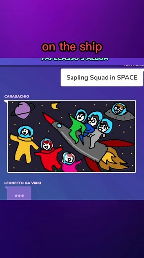 sapling squad goes to SPACE!! 👽 #garticphone #gartictelephone #funnygaming #funnygamingclips #indiegames #partygames