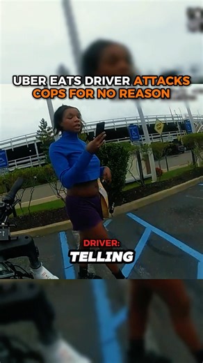 Uber Eats Driver Attacks Cops For No Reason