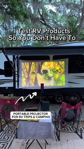 This is why we always use a projector on RV trips ⛰️✨ This is the best projector I have owned, hands down ⛺️📽️🍿 The Nebula Capsule 3 Laser Transformers Special Edition would make your RV trips epic! @seennebula #ankerprojector #capsule3laser #portableprojector #NebulaTransformers #rvlifestyle #rvtips #rvlifestyle #rvtipsandtricks #rvhacks #rvhack #rvreviews #tiktokmademebuyit #camper #rvshopping
