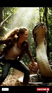she saves a baby deer from a giant python attack.