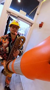 25K views · 500 reactions | Dubstep remix? #dubstep #remix #party #dance #nightlife | Wenzl - Traffic Cone Sax Man | Facebook