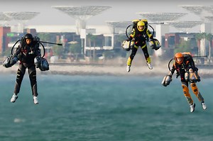 Gravity Industries Holds First Jet Suit Race in Dubai