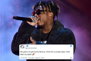 Juice Wrld planned to FAKE his death when he became famous conspiracy theorists claim after finding old tweets
