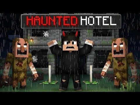 I TRAPPED IN HAUNTED HOTEL IN MINECRAFT IN HINDI 😨😨