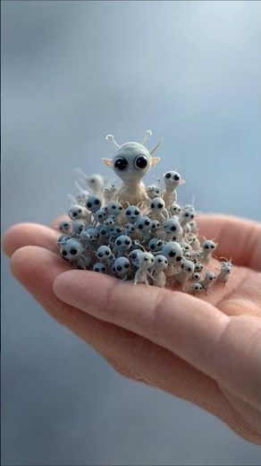 Weird Little Aliens Sitting on My Finger 😭👽✨