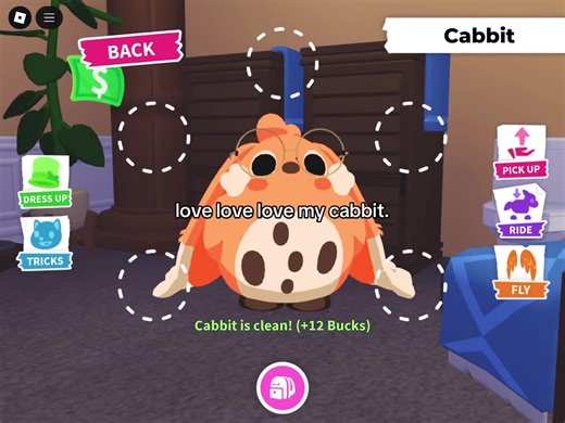 All the robux spent into buying it and making it fr was so worth it he’s so cute ❤️❤️ #adoptme #cabbit #roblox #cute #cherryblossoms #pets #pet #love #fr