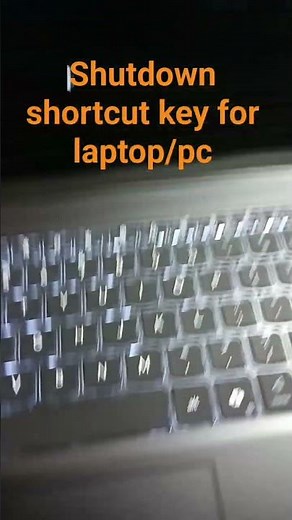 laptop shutdown shortcut key ! how to power off #windows #viral # pc