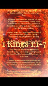 A Biblical Reading in The Spirit Of The Lord in the Book Of 1 Kings Chapter 1. In this Chapter David honors his Son Solomon by giving him his blessing to receive his Throne after his death. Praise The Lord Jesus for his Kingmanship in our lives, and his power that supercedes all. Whoever is reading this may the Lord dwell in you with his mighty and powerful Spirit. The Lord Jesus is real and he loves you, he will never leave nor forsake you. Accept him into your life by saying "Lord Jesus forgiv