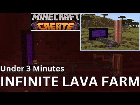 INFINITE LAVA FARM | Minecraft Create Mod