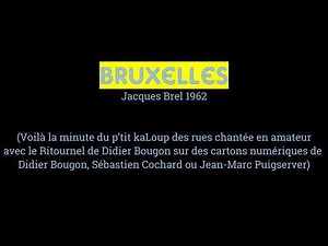 Bruxelles (Jacques Brel, 1962)
