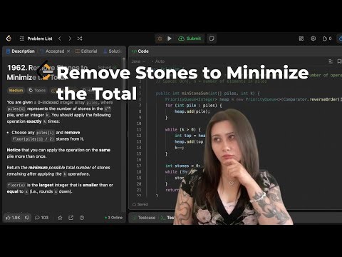 Remove Stones to Minimize the Total LeetCode - Java