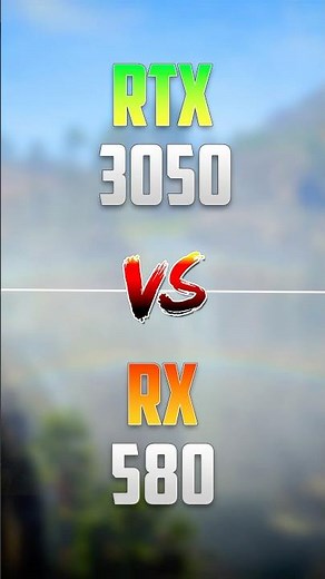 RTX 3050 vs RX 580