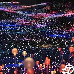 STUNNING: The beautiful Field of Light in Central California is now back open after being closed since December due to the pandemic. The jaw-dropping exhibit uses more than 58,000 stemmed spheres with fiber optics to light up the landscape in blooms of color. ✨ https://abc7.la/3xtCmB5 | ABC7