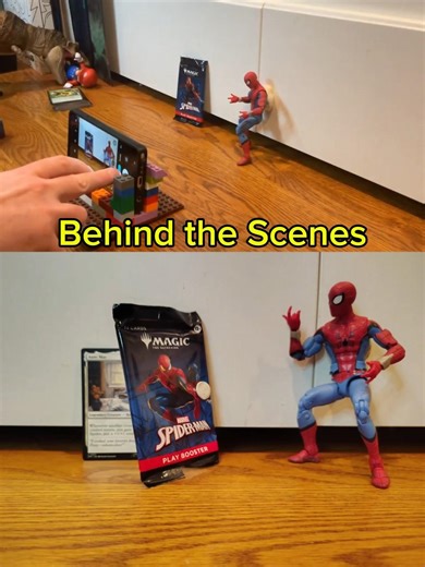 Behind the Scenes MTG Spider-Man Aunt May Stop Motion Magic the Gathering Opening