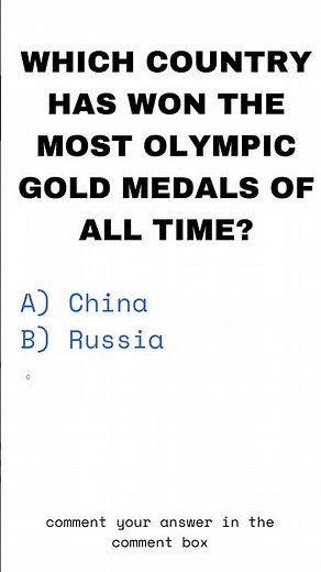 GK Quiz | Which Country Won the Most Olympic Gold Medals? 🏅 #shorts