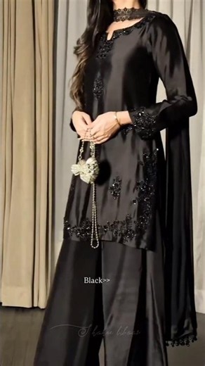 🖤 Elegant Black Wedding Party Wear Dress | Stunning Fashion Inspiration