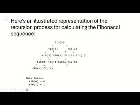 A Tale on Recursion: The Fibonacci sequence