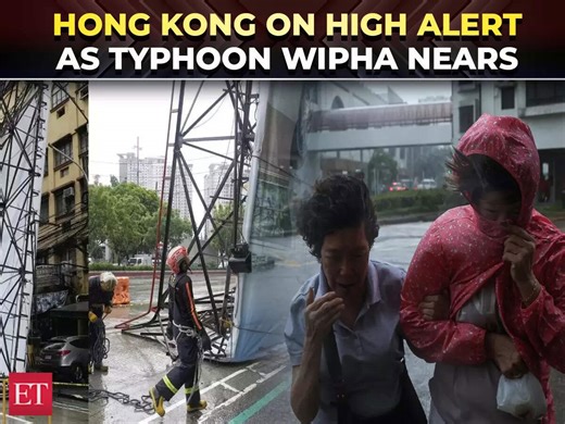 Typhoon Wipha threatens Hong Kong; flights canceled, residents urged to stay indoors