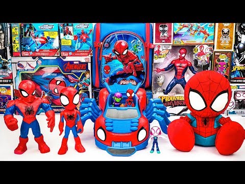 Marvel Spiderman Collection Unboxing Review | Web Squad City Chase Playset | Crawl 'N Blast Spider