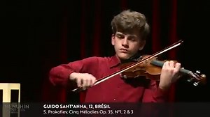 9.1K views · 322 reactions | 12 year old Guido Sant’Anna from Brazil has this week been announced as 1 of 10 Junior Semi-Finalists at the 2018 Menuhin Competition - in Geneva, Switzerland https://theviolinchannel.com/menuhin-competition-junior-semi-finalists-2018-geneva/ Guido Sant’Anna & Nicola Eimer | Prokofiev | Five Melodies | Menuhun Competition | 12 Years Old | The Violin Channel | Facebook