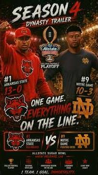 Allstate Sugar Bowl Intro #collegefootball26 #playoff