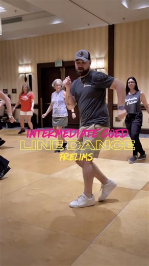 Take a look at one of your preliminary co-ed intermediate line dances 🔥 This is a new one from Trevor & Guyton that has a lot of passion & grit 💪🏻 📍 @thebarninsanford_ 🗓️ Feb 20-22, 2026 🎟️ Linked in Bio | ShoreLine & Country Swing