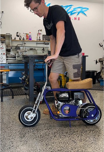 Custom Hustler Minibike: 150th Production Milestone