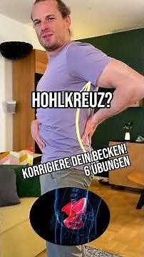 6 Übungen gegen Hohlkreuz #shorts