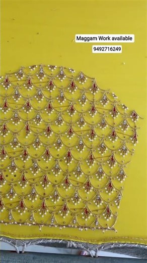 latest aari work blouse design | Simple maggam work blouse #aari #aariwork #blouse #shorts