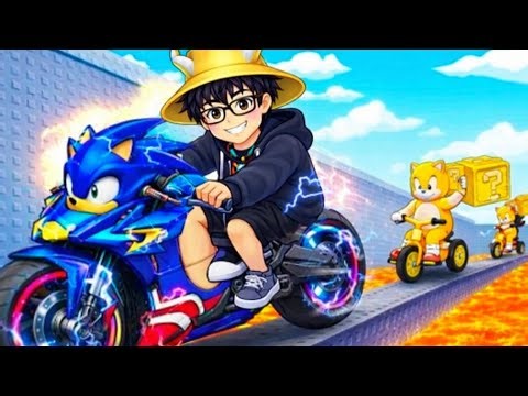 I USED BIKES TO STEAL MY OWN INFINITY LUCKY BLOCK IN ROBLOX !! PIYUSH MINI 